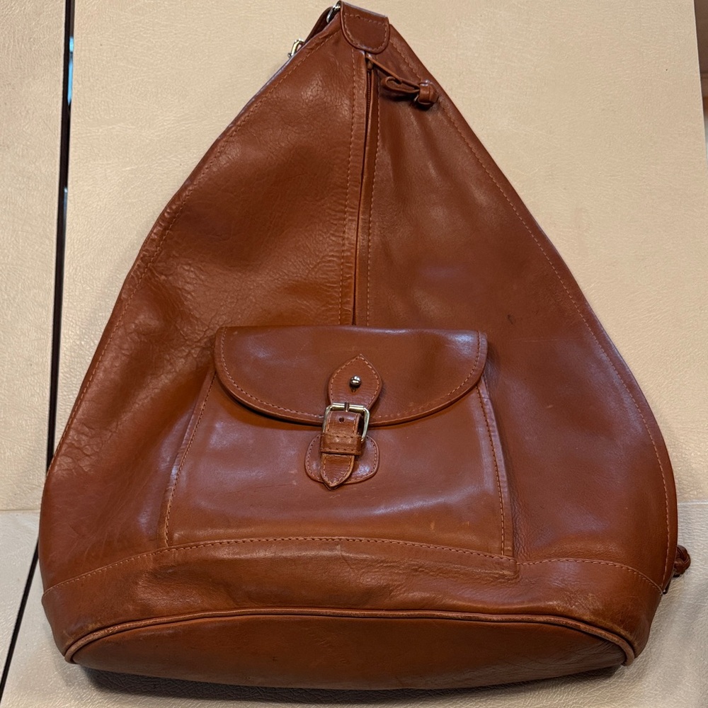 Light Brown Leather Women's Shoulder/Sling Bag